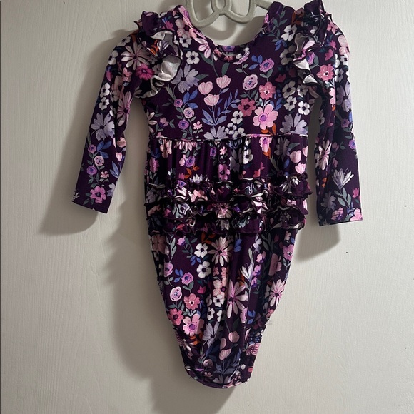 Little Sleepies Violet Meadow bubble romper - Picture 3 of 5
